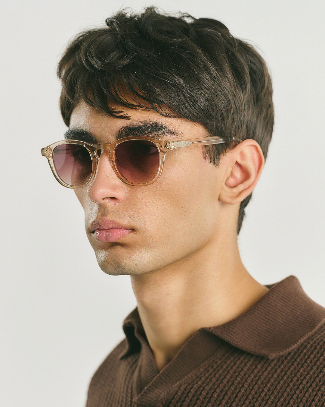 Corlin Eyewear Todd Champagne Gradual Brown Solglasögon