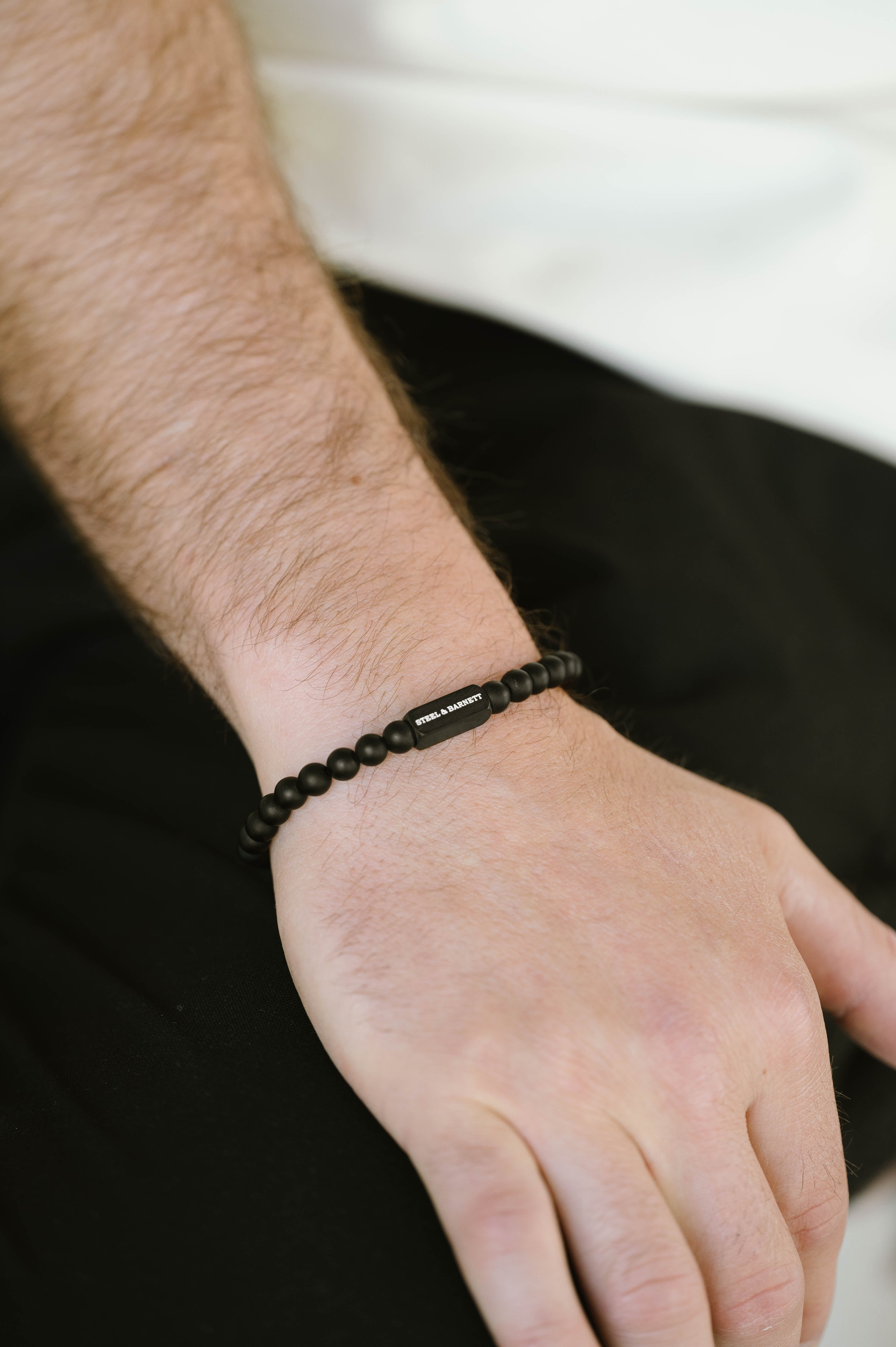 Steel & Barnett X - Black Edition Armband Natural Ned