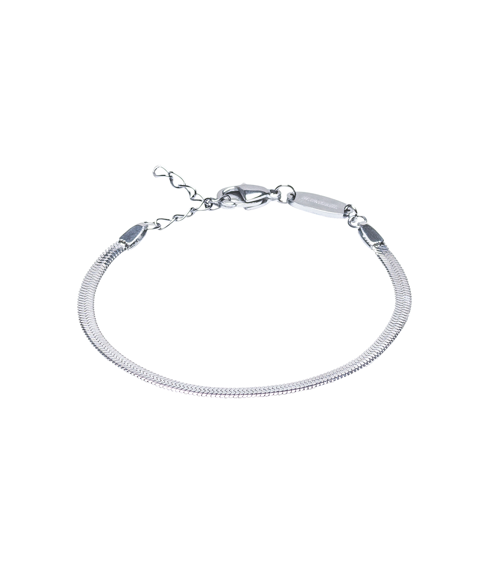 Blomdahl Plain Armband 15,5-19 cm, Silver