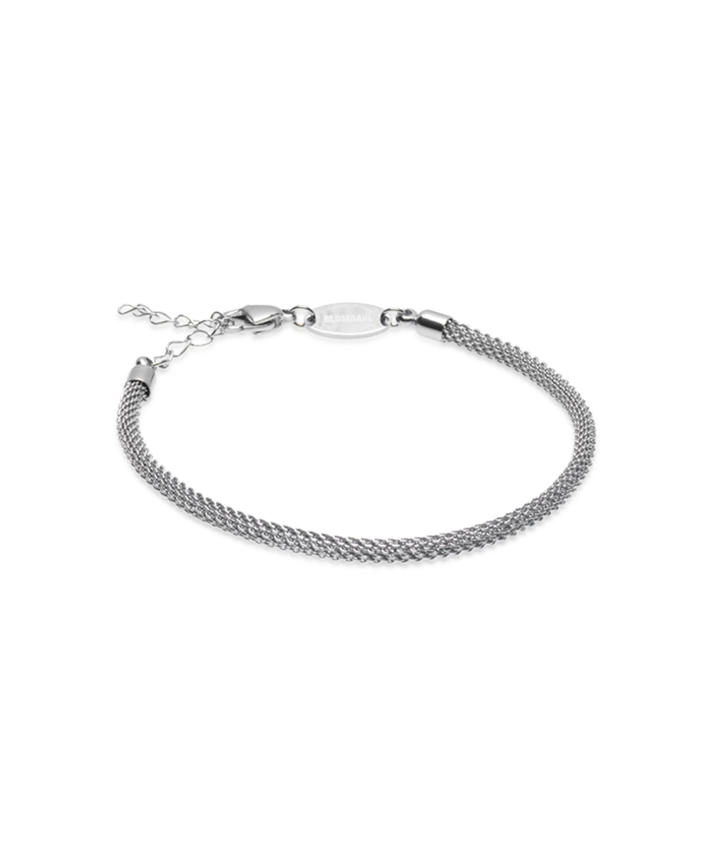 Blomdahl Armband Round Mesh 15,5-19 cm, Silver