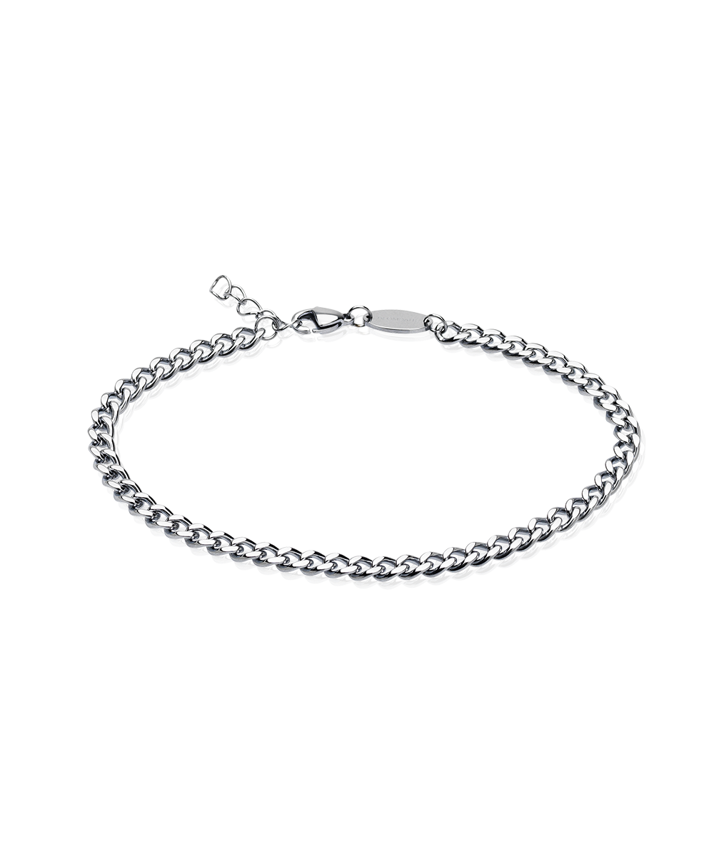 Blomdahl Armband Curb Link, Silver