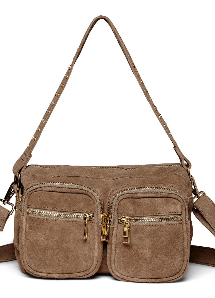 Noella Celina Bag Real Suede W. Gold Taupe