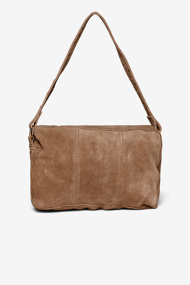 Noella Celina Bag Real Suede W. Gold Taupe