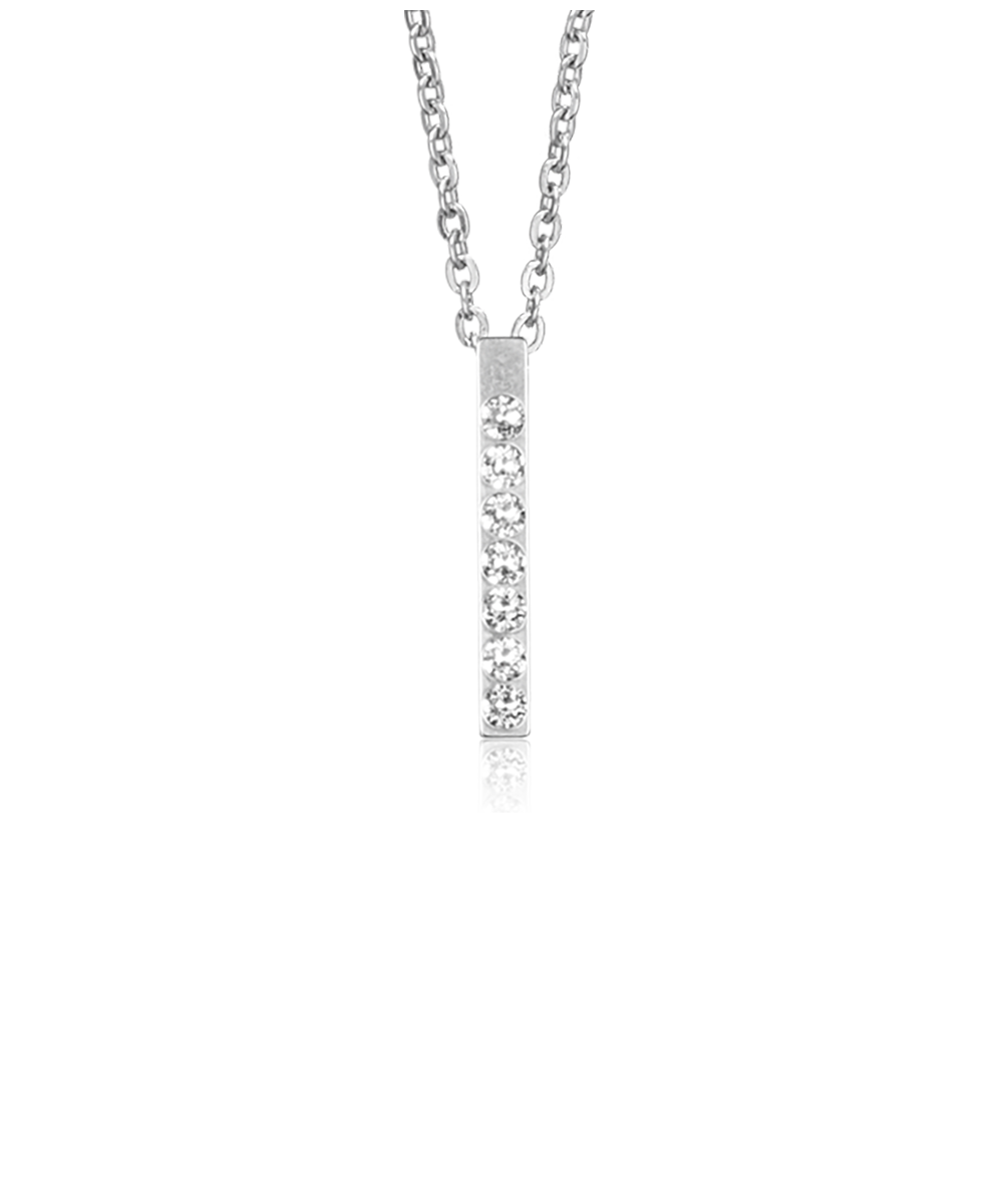 Blomdahl Halsband Brilliance Straight Crystal, Silver