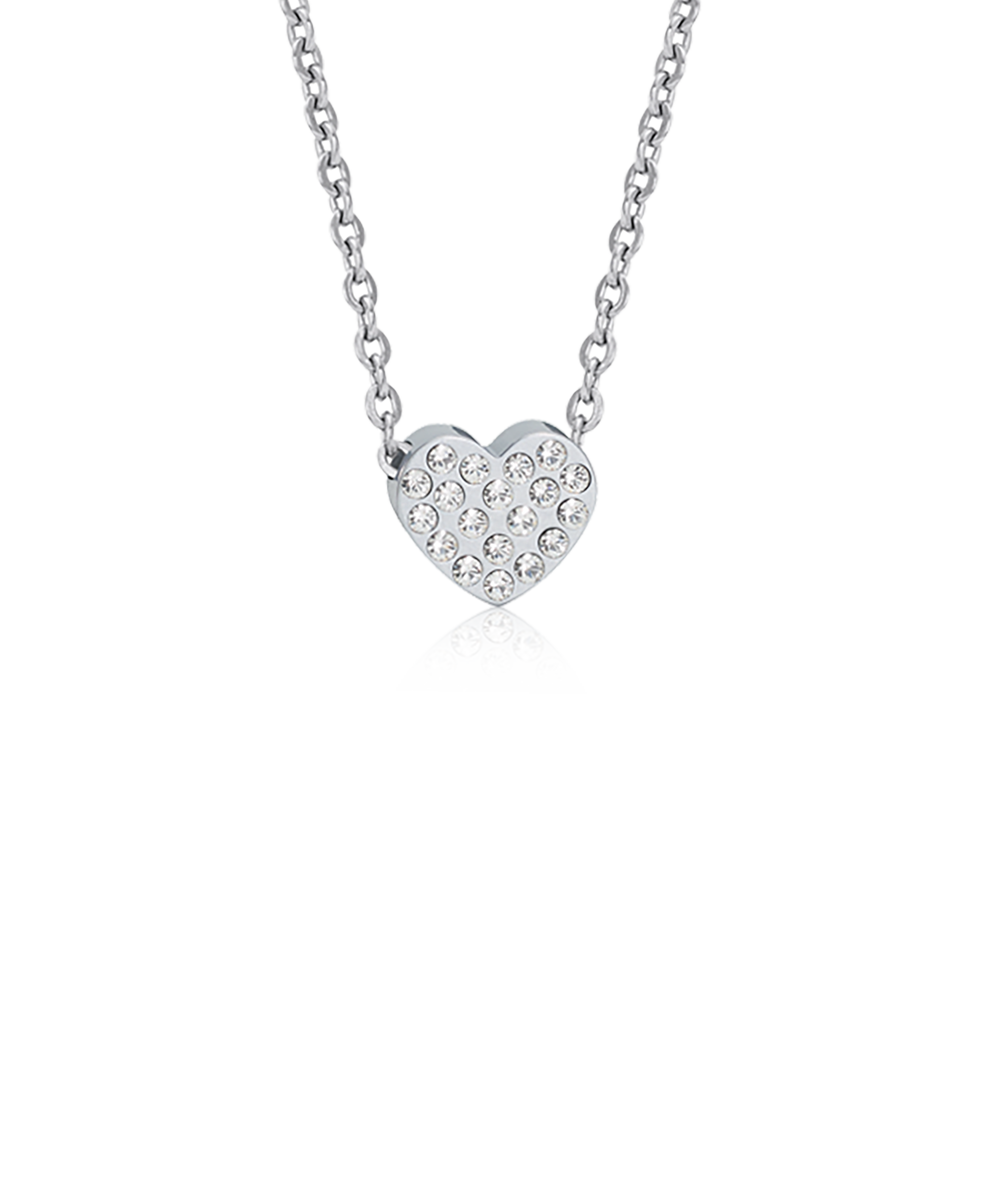 Blomdahl Halsband Brilliance Heart Crystal, Silver