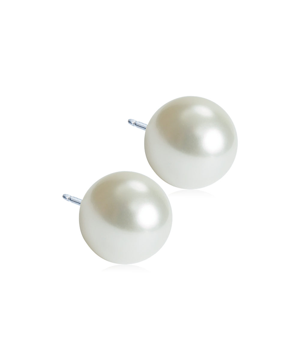 Blomdahl Pearl Örhängen 12 mm, White