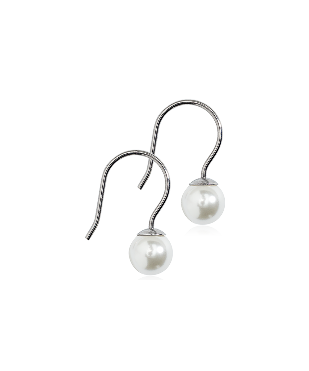 Blomdahl NT Örhängen Mini Pendant Pearl 6 mm, White