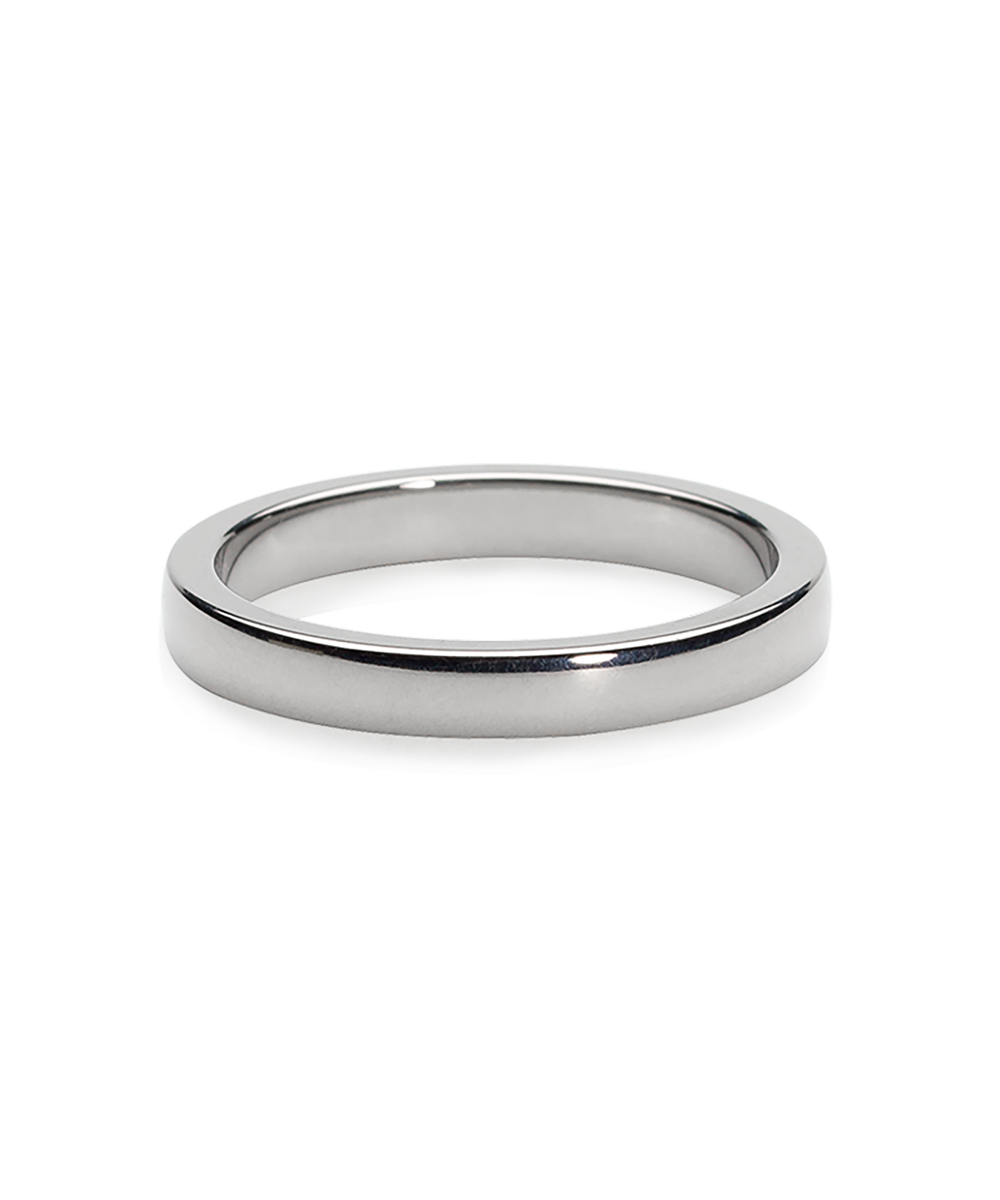 Blomdahl Cupped Plain Ring Natural Titanium