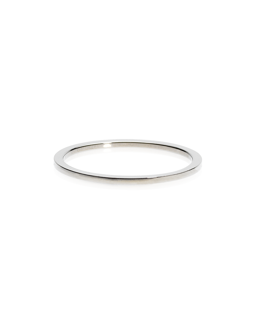 Blomdahl Cupped Plain Ring Tiny Natural Titanium