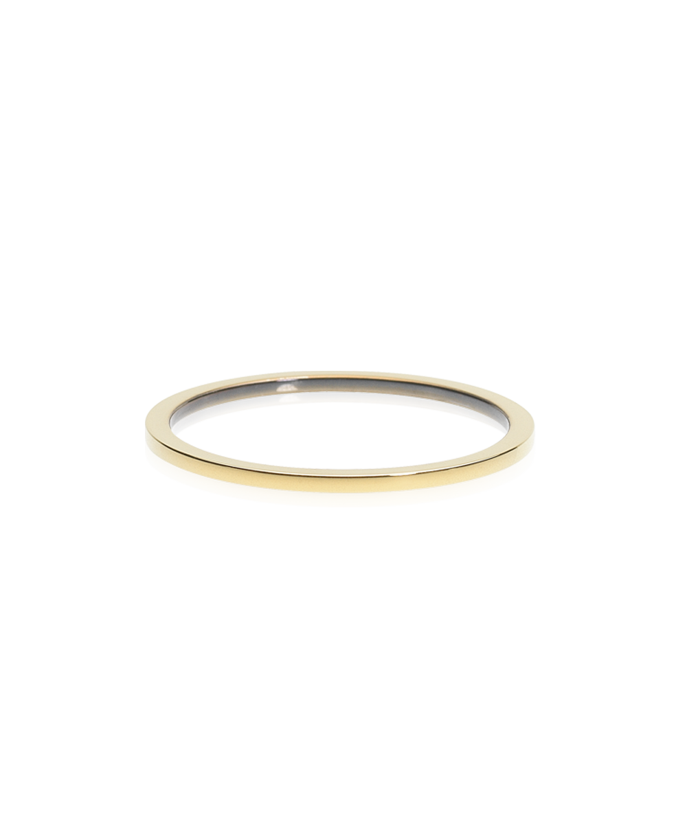 Blomdahl Cupped Plain Ring Tiny Golden Titanium